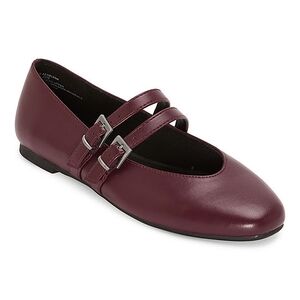 Arizona Jean Company Double Strap Burgundy Flats